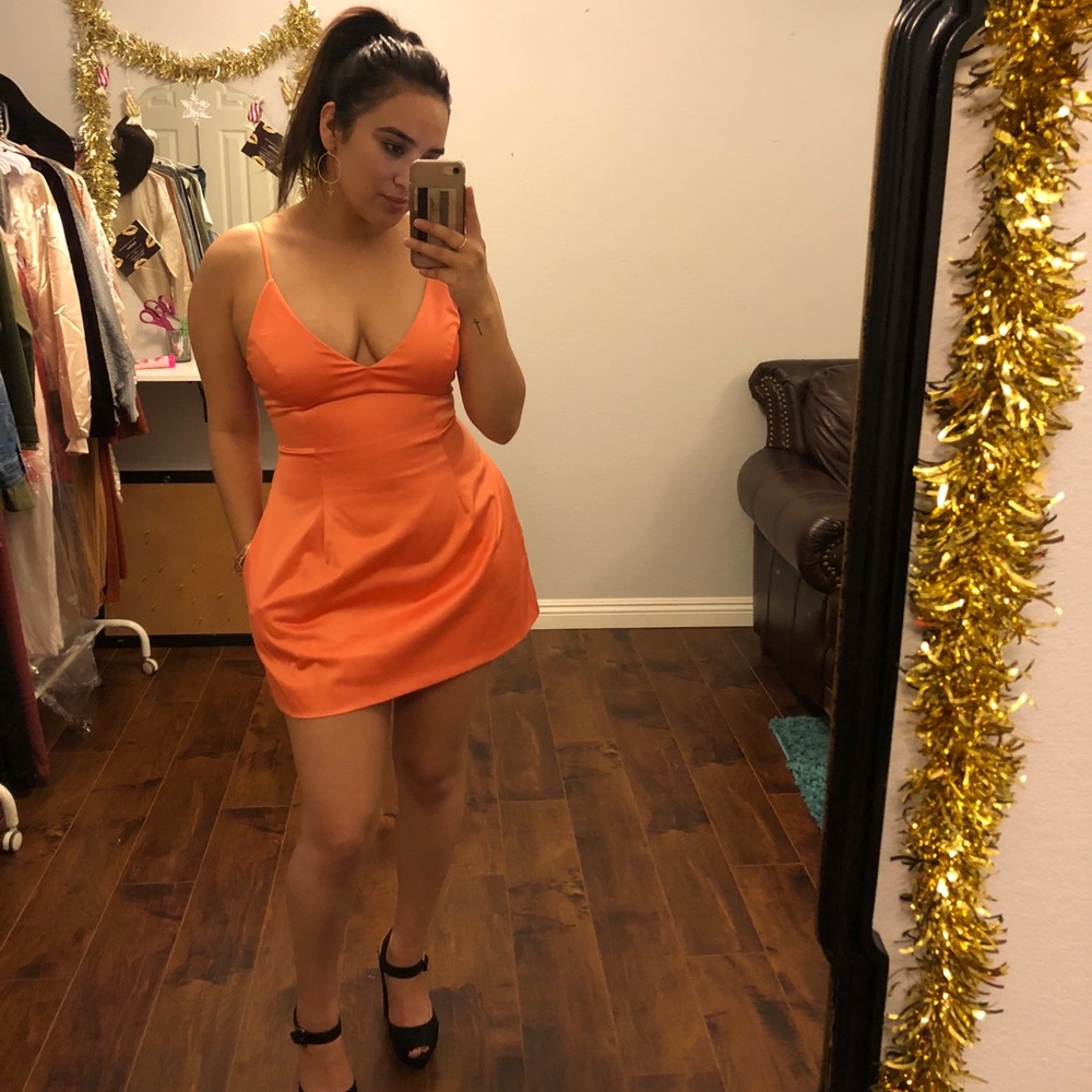Peach Selena Dress